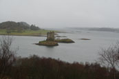 Castle Stalker, sitting proud on its Island in Loch Linnhe near to Port Appin, Argyll, Scotlnad