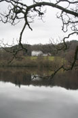 Forneth House from Loch Cluny near Blairgowrie, Perthshire, Scotland