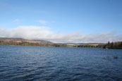 Looking over The Loch of Lintrathen towards Glenisla, Angus, Scotland