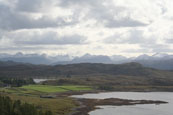 Snow on the tops of Torridon Moutains, Wester Ross, Scotland
