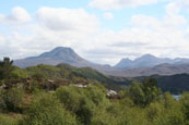 Looking towards the Torridon Mountain Range from near Gairloch, Wester Ross, Scotland