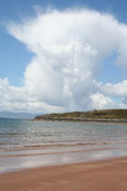 Cloud formation over the beach at Redpoint South near to Badachro, Wester Ross, Scotland